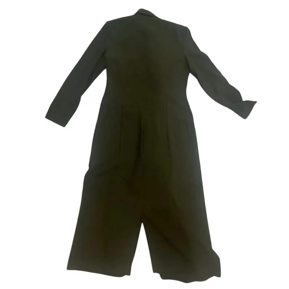 J. Taylor New York Olive Green Double Breasted Blazer Dress Long Sleeve Midi